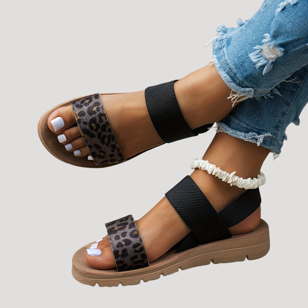 Florencia | Casual Leopard Print Comfortable Sandals