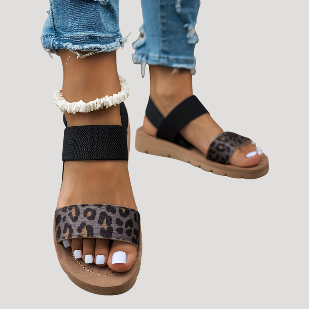 Florencia | Casual Leopard Print Comfortable Sandals