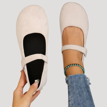 Genevieve | Elegant Suede Mary Jane Flats