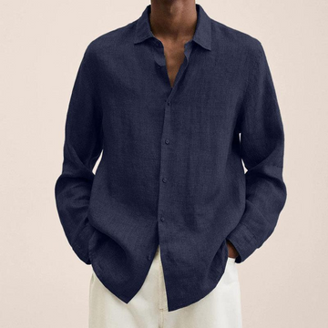Dmitri | Men's Casual Linen Long Sleeve Button Down Shirt
