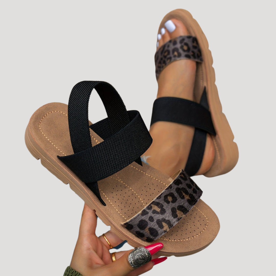 Florencia | Casual Leopard Print Comfortable Sandals