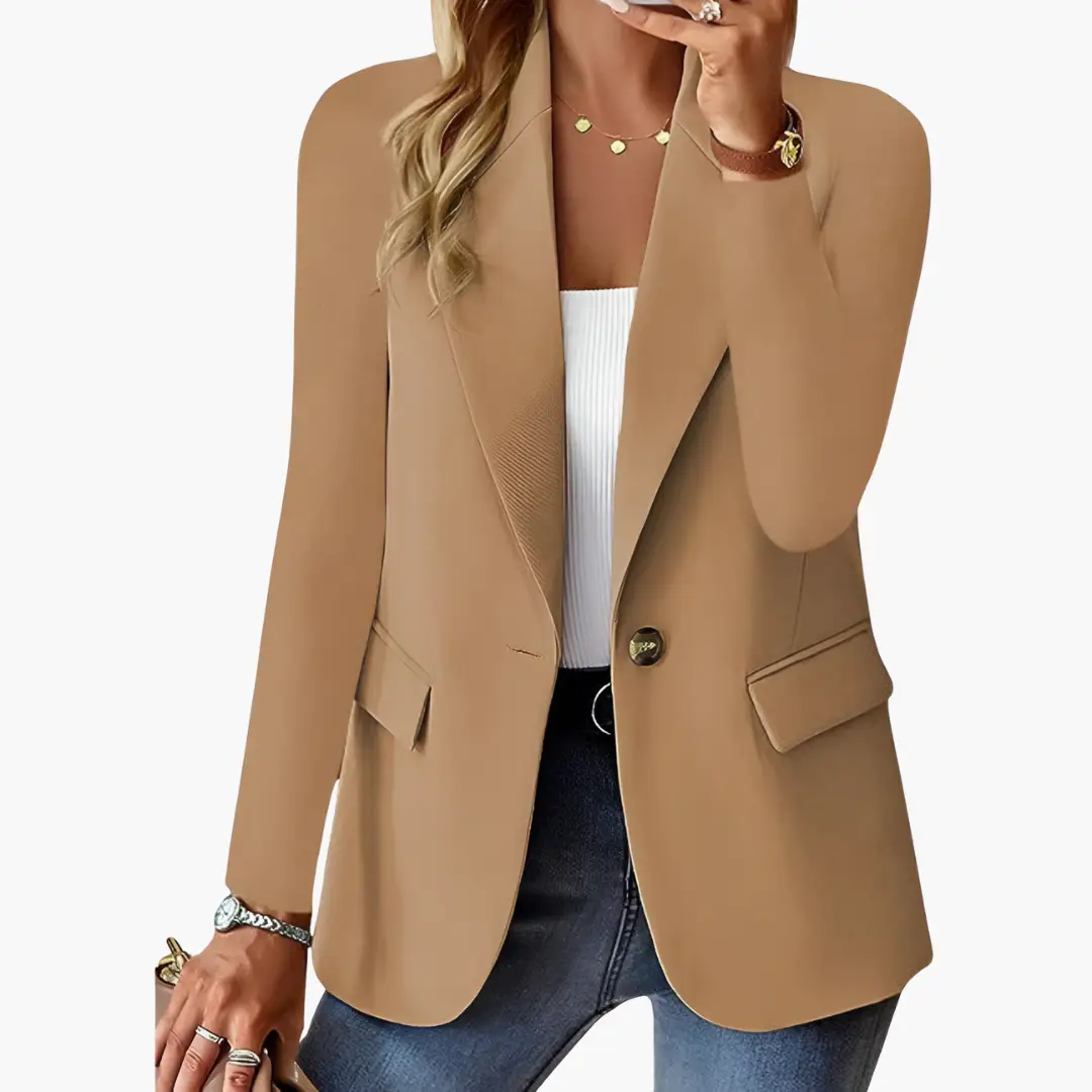 Celestine | Elegant Tailored Notched Lapel Blazer
