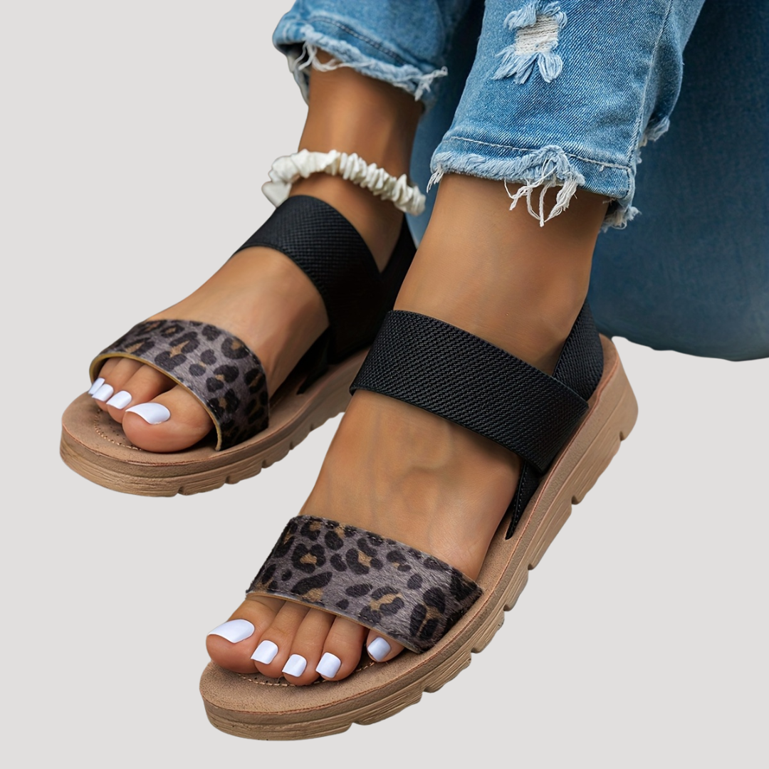 Florencia | Casual Leopard Print Comfortable Sandals