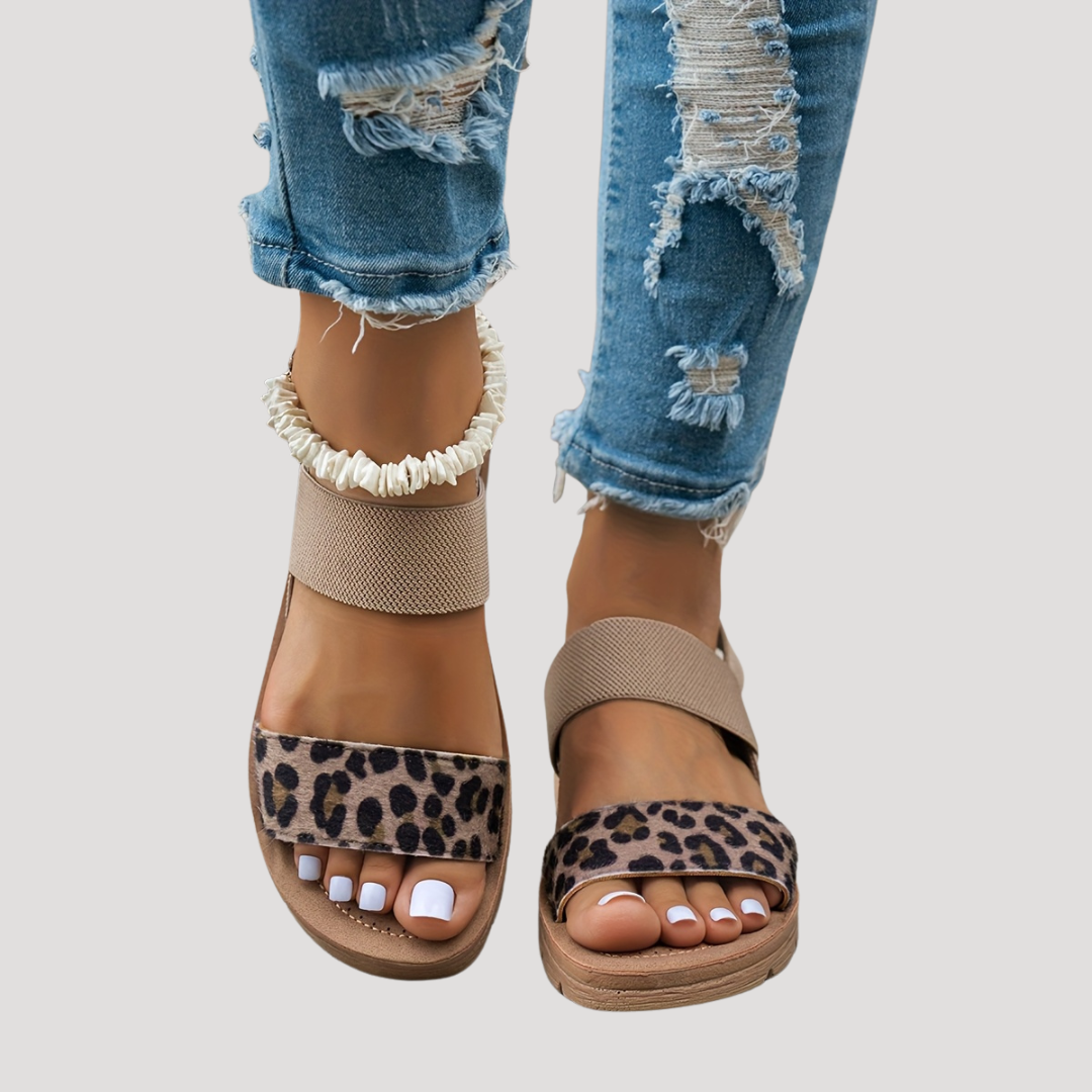 Florencia | Casual Leopard Print Comfortable Sandals