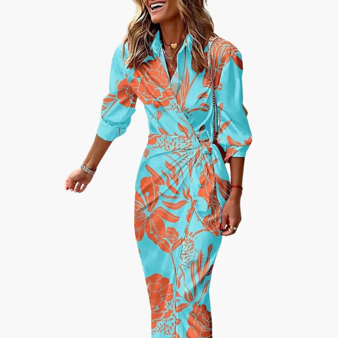 Ophelia | Elegant Wrap Midi Dress