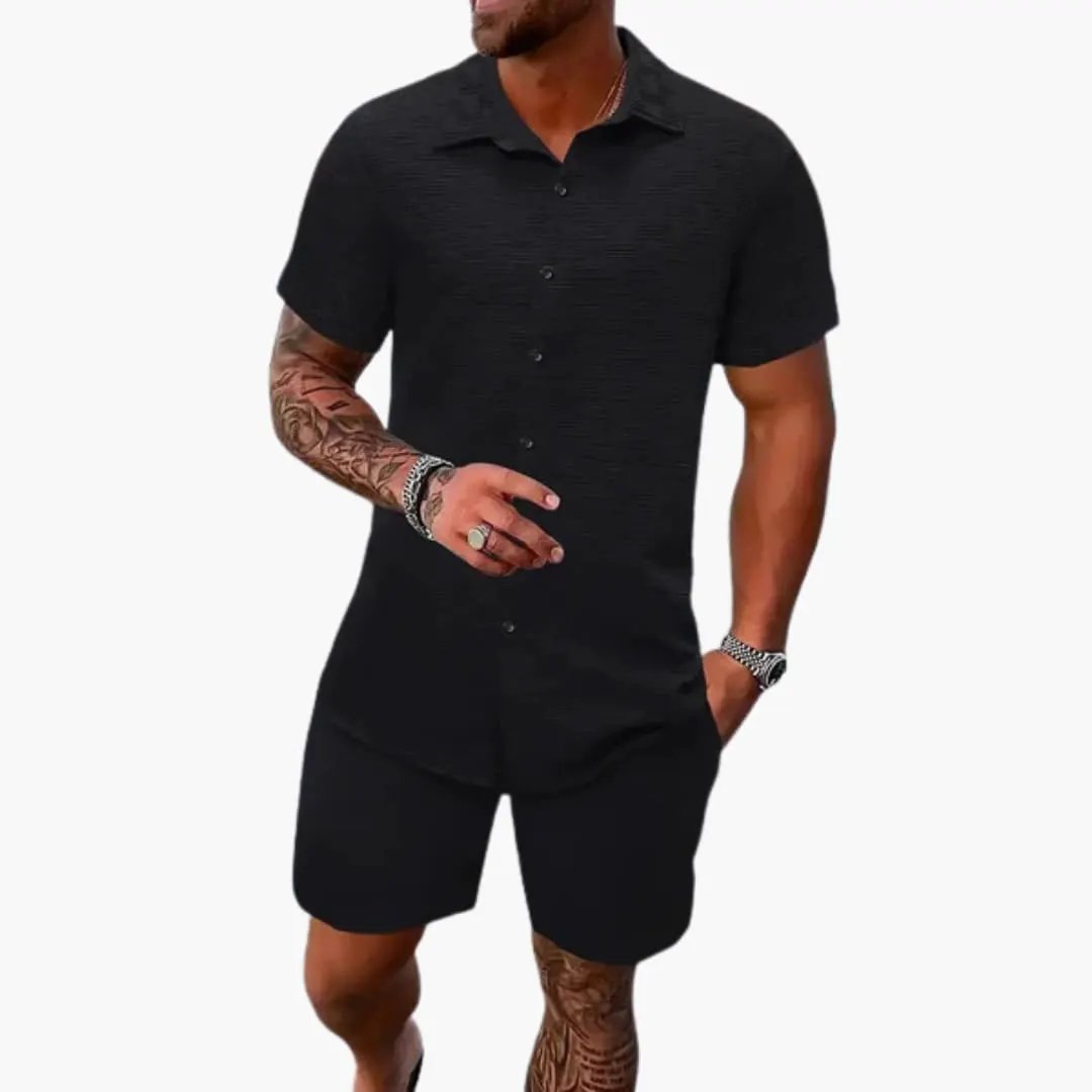 Thornton | Men's Casual Short Sleeve Button Shirt Set