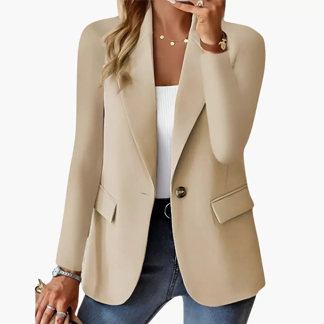 Celestine | Elegant Tailored Notched Lapel Blazer