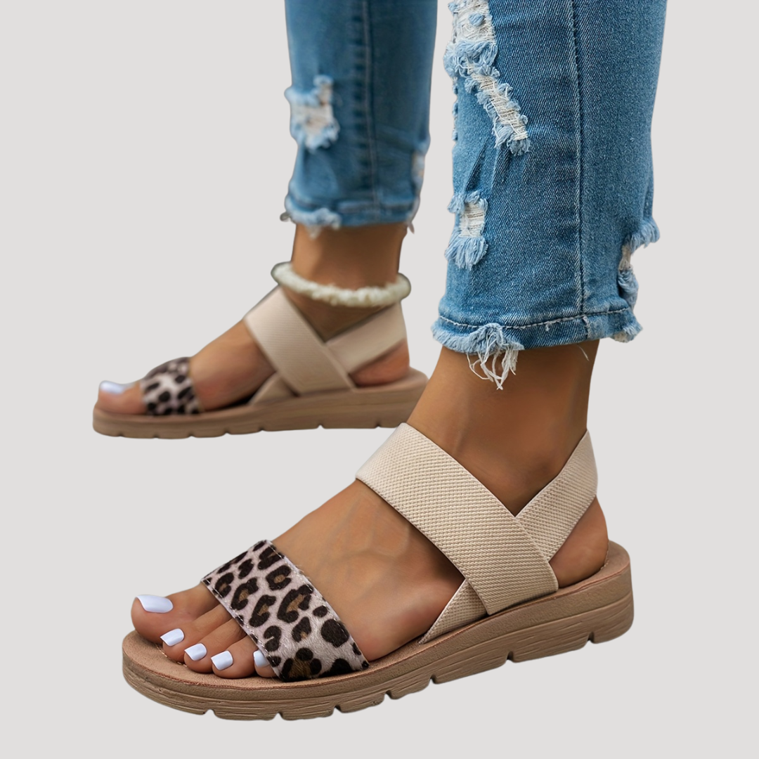 Florencia | Casual Leopard Print Comfortable Sandals