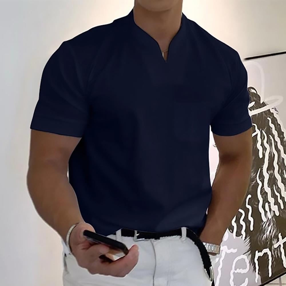 Aurelius | Men's Classic Short Sleeve Henley Tshirt