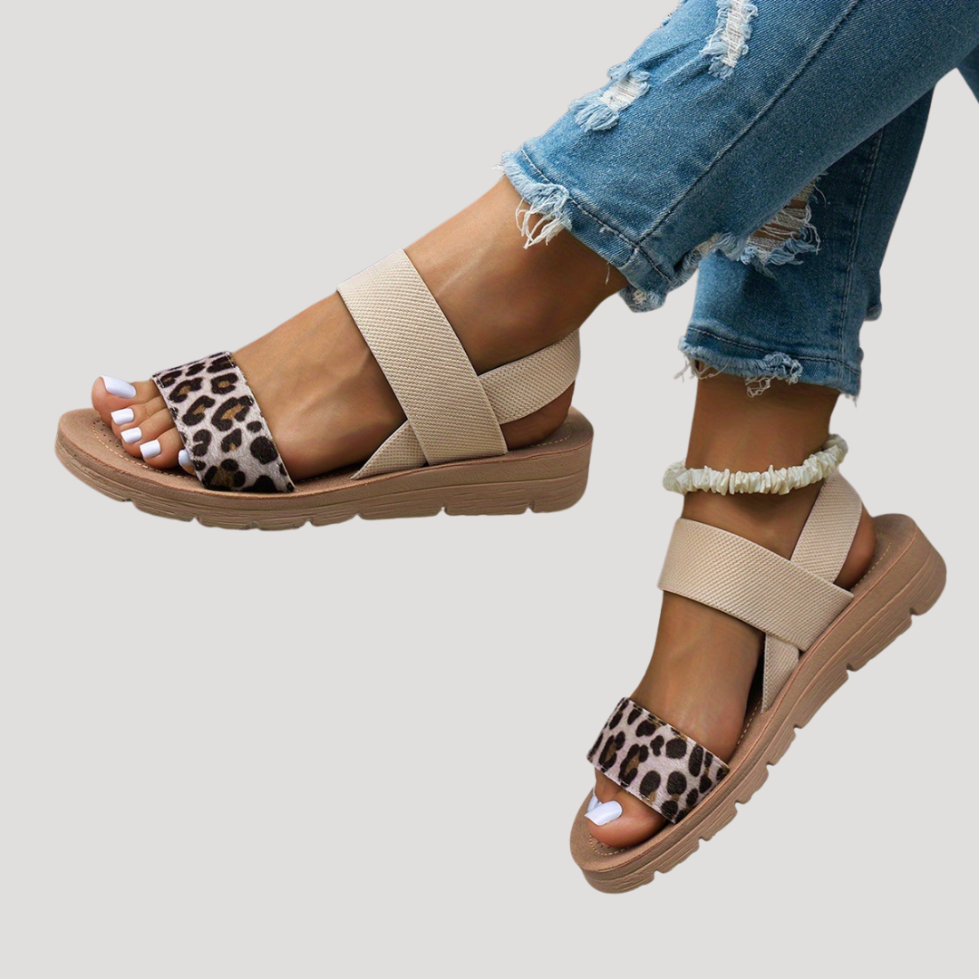 Florencia | Casual Leopard Print Comfortable Sandals