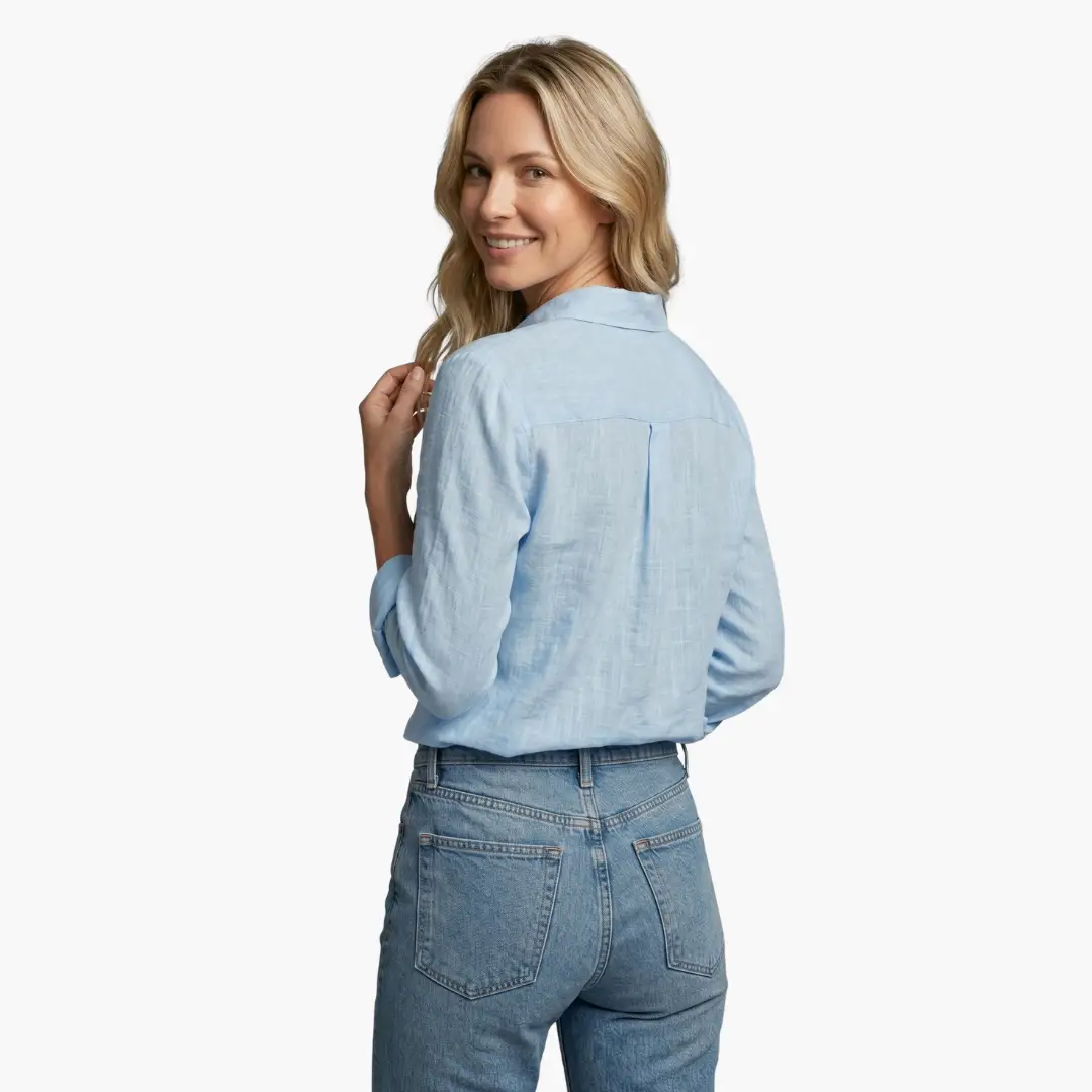 Celestria | Casual Linen Button Down Shirt