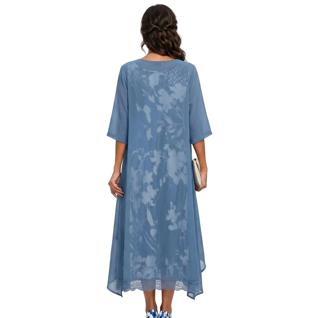 Arabella | Elegant Floral Midi Dress Set