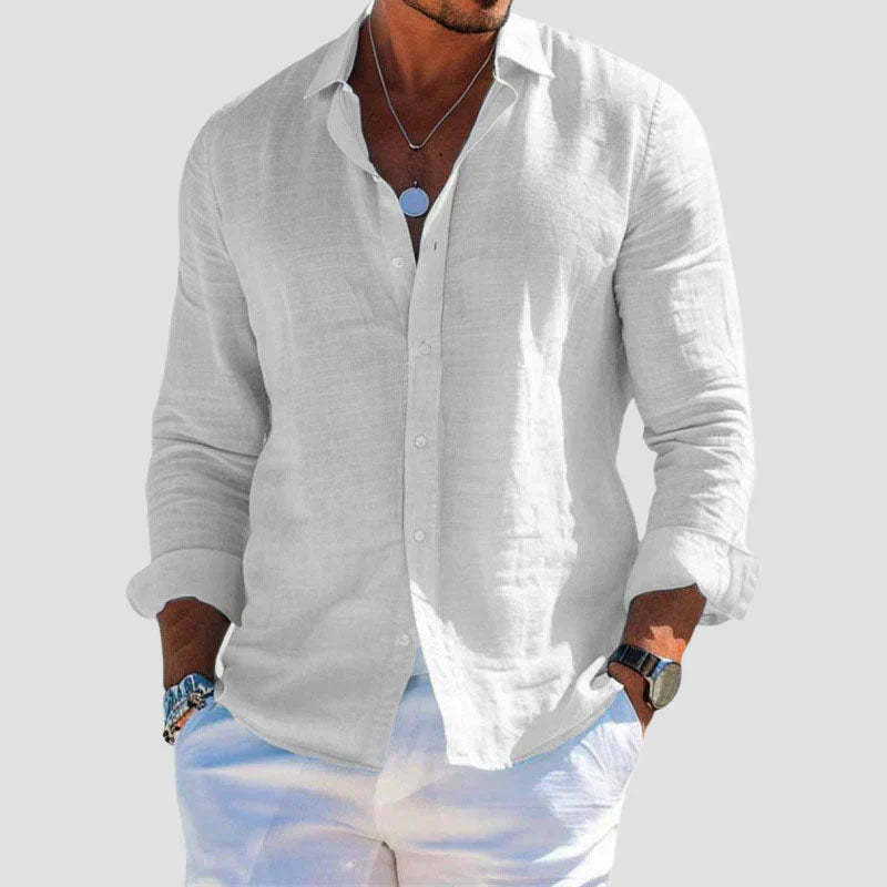 Bartholomew | Men's Casual Linen Button Down Shirt
