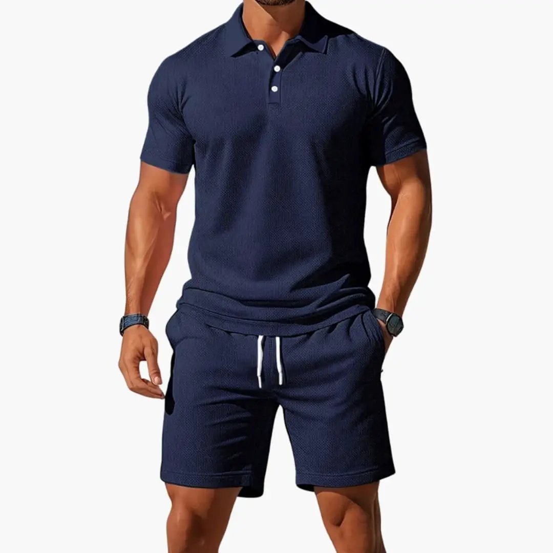 Dominic | Men's Casual Polo Short Set