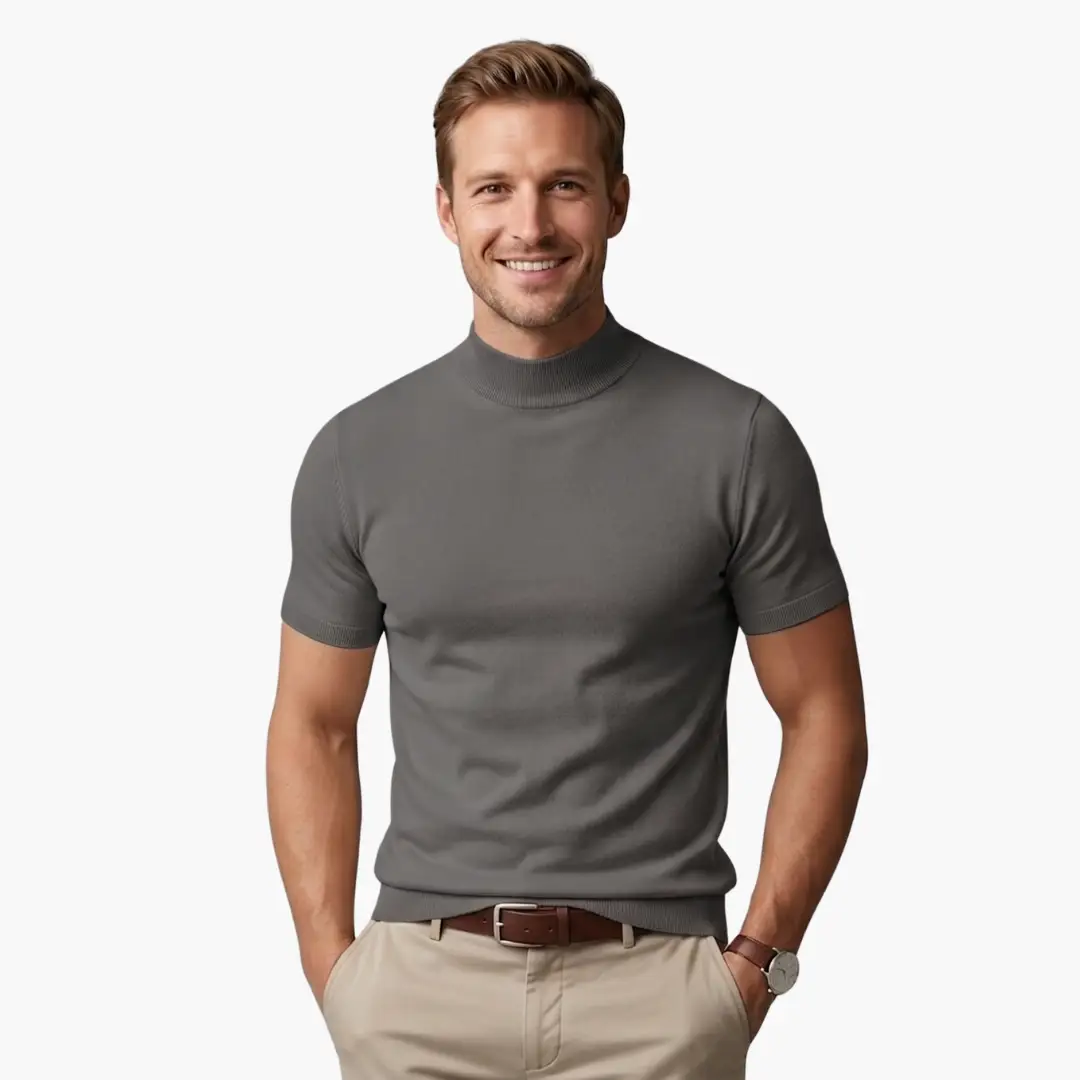 Maximus | Men's Classic Short Sleeve Turtleneck Top