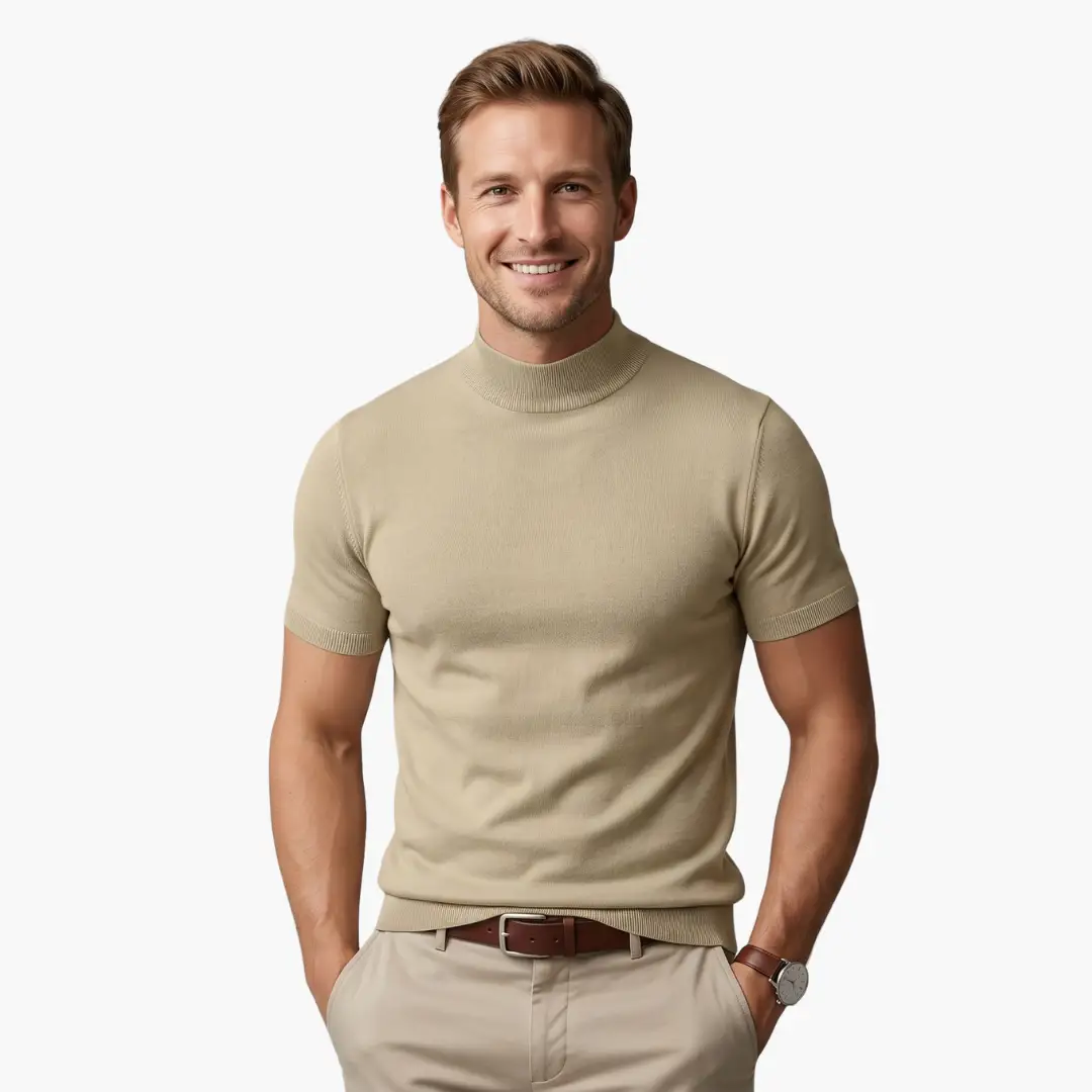 Maximus | Men's Classic Short Sleeve Turtleneck Top