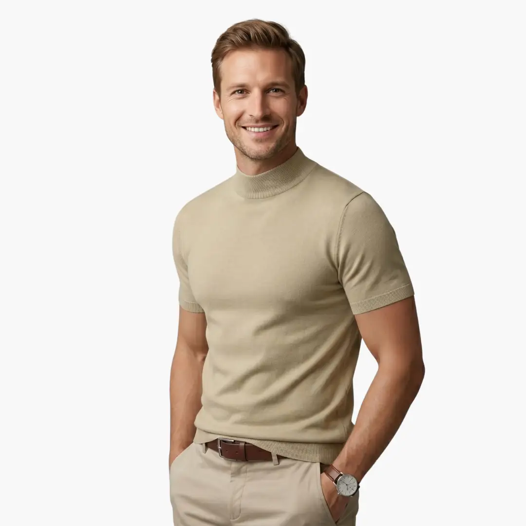Maximus | Men's Classic Short Sleeve Turtleneck Top