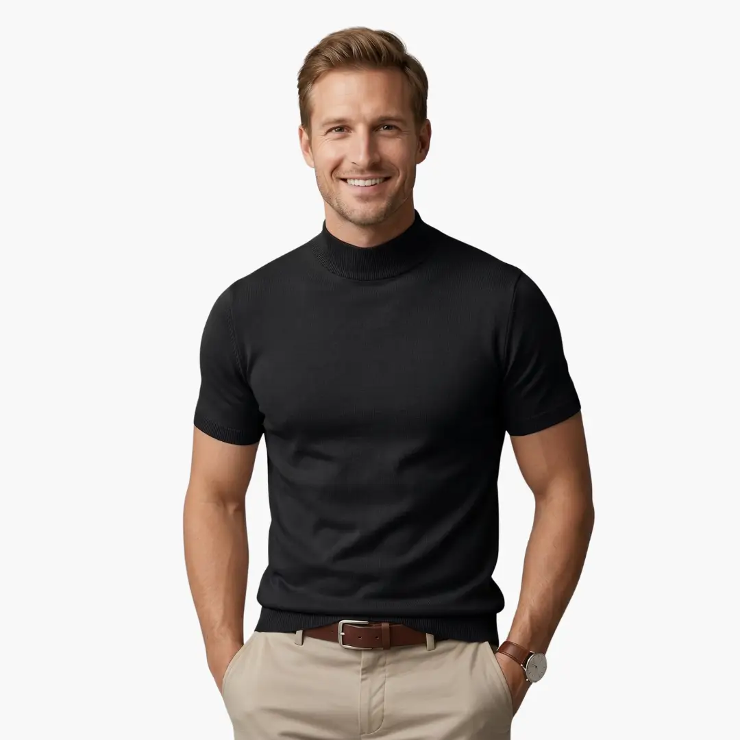 Maximus | Men's Classic Short Sleeve Turtleneck Top
