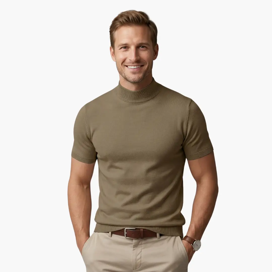 Maximus | Men's Classic Short Sleeve Turtleneck Top