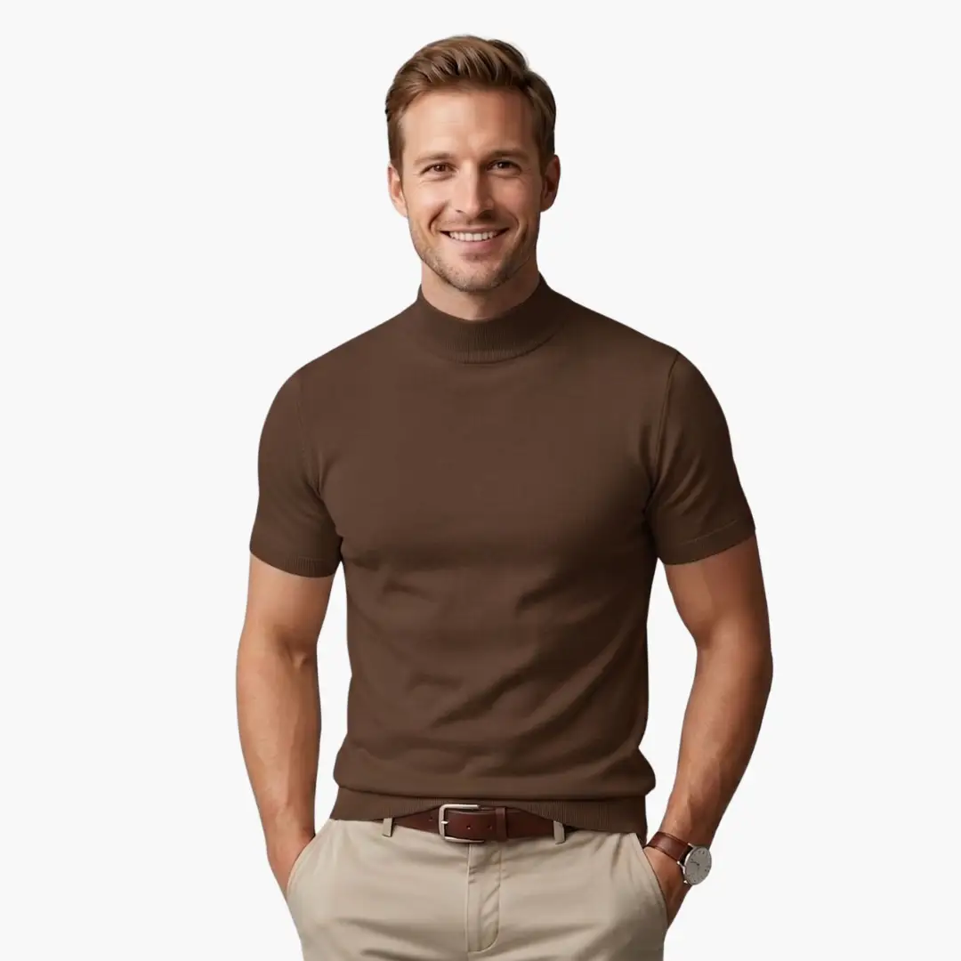 Maximus | Men's Classic Short Sleeve Turtleneck Top