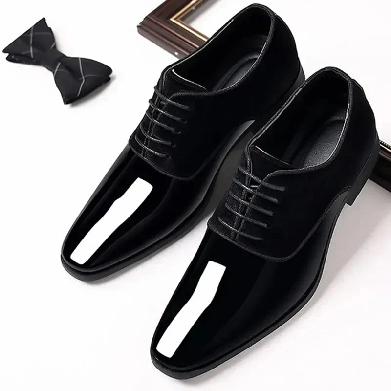 Donovan | Men's Classic Patent Toe Oxford Dress Shoes
