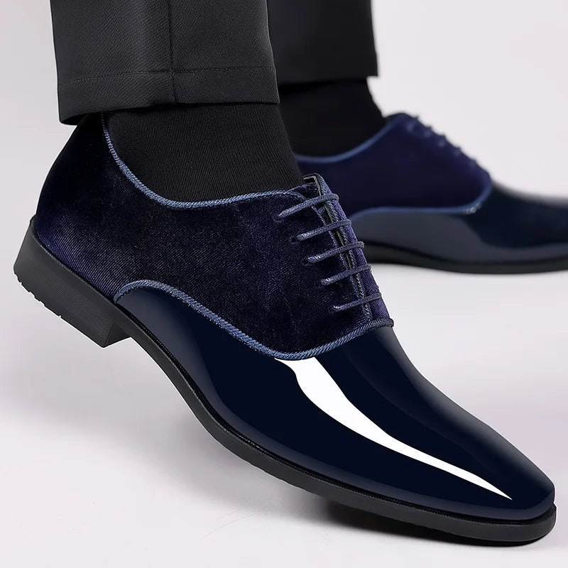 Donovan | Men's Classic Patent Toe Oxford Dress Shoes