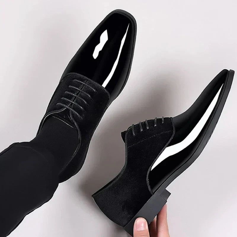 Donovan | Men's Classic Patent Toe Oxford Dress Shoes