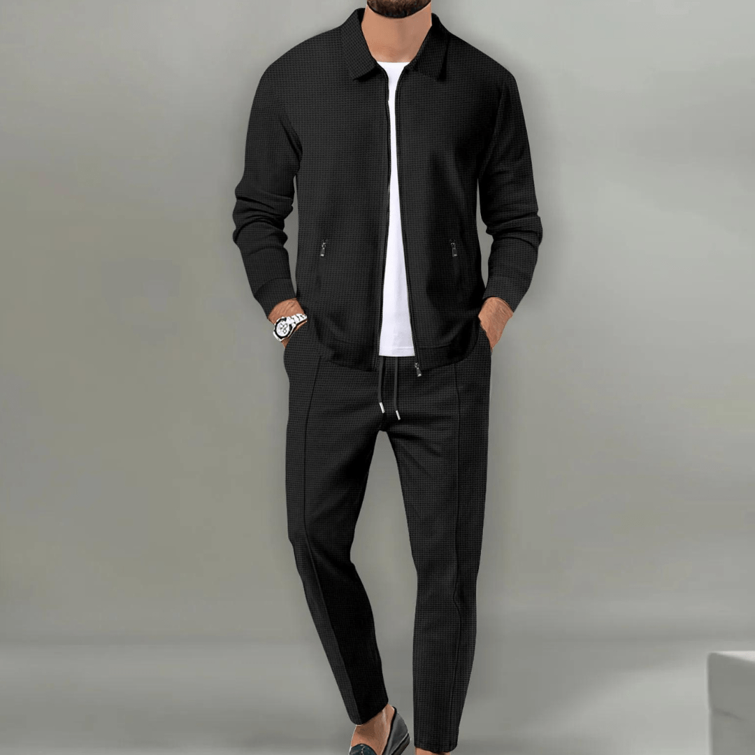 Finnegan | Men's Casual Zip Jacket Two Piece Set