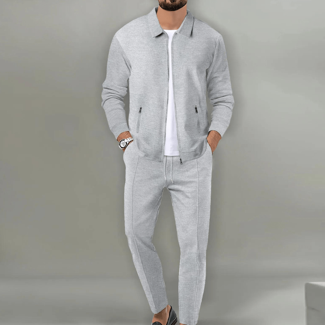 Finnegan | Men's Casual Zip Jacket Two Piece Set