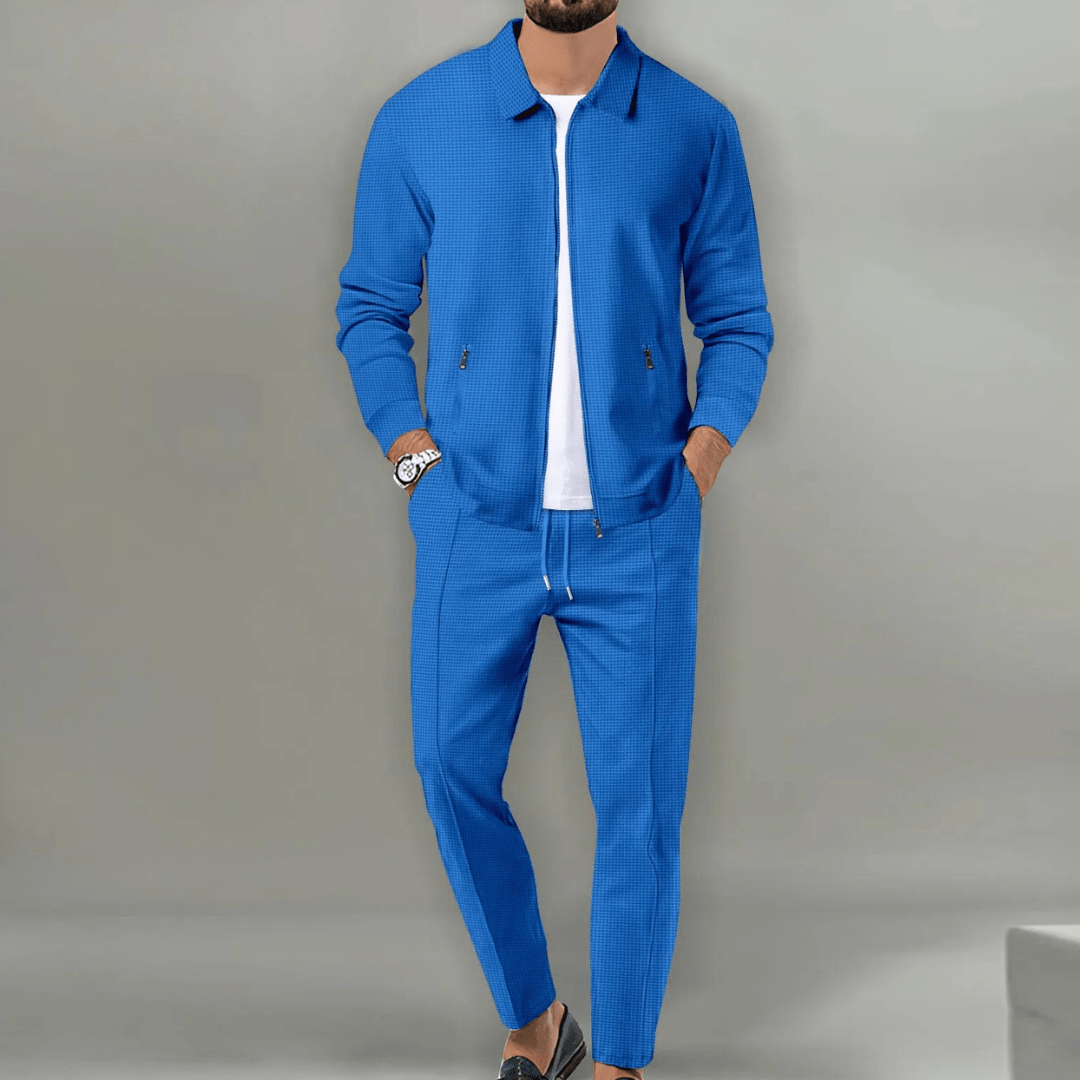Finnegan | Men's Casual Zip Jacket Two Piece Set