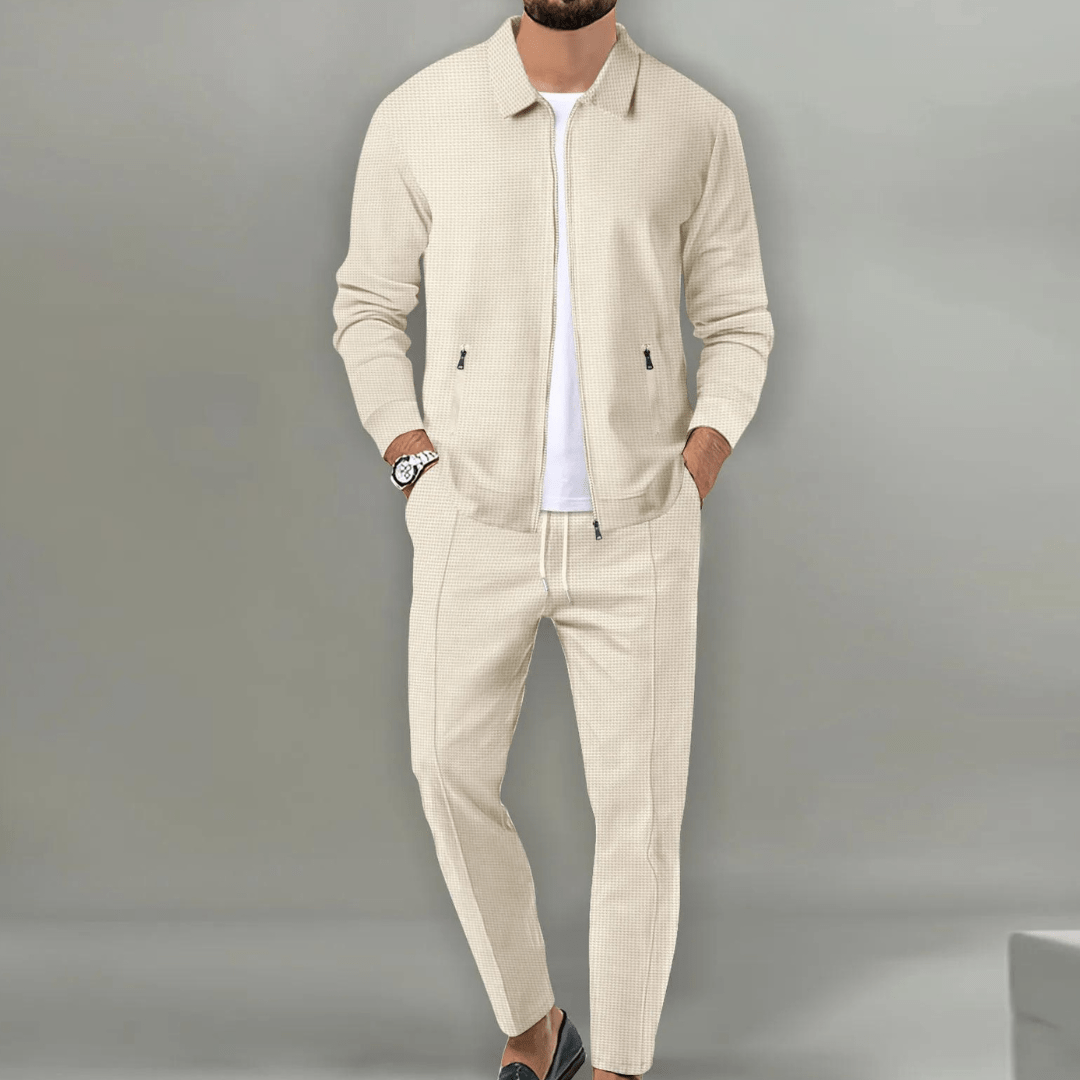 Finnegan | Men's Casual Zip Jacket Two Piece Set