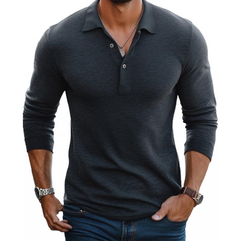 Thaddeus | Men's Classic Long Sleeve Polo