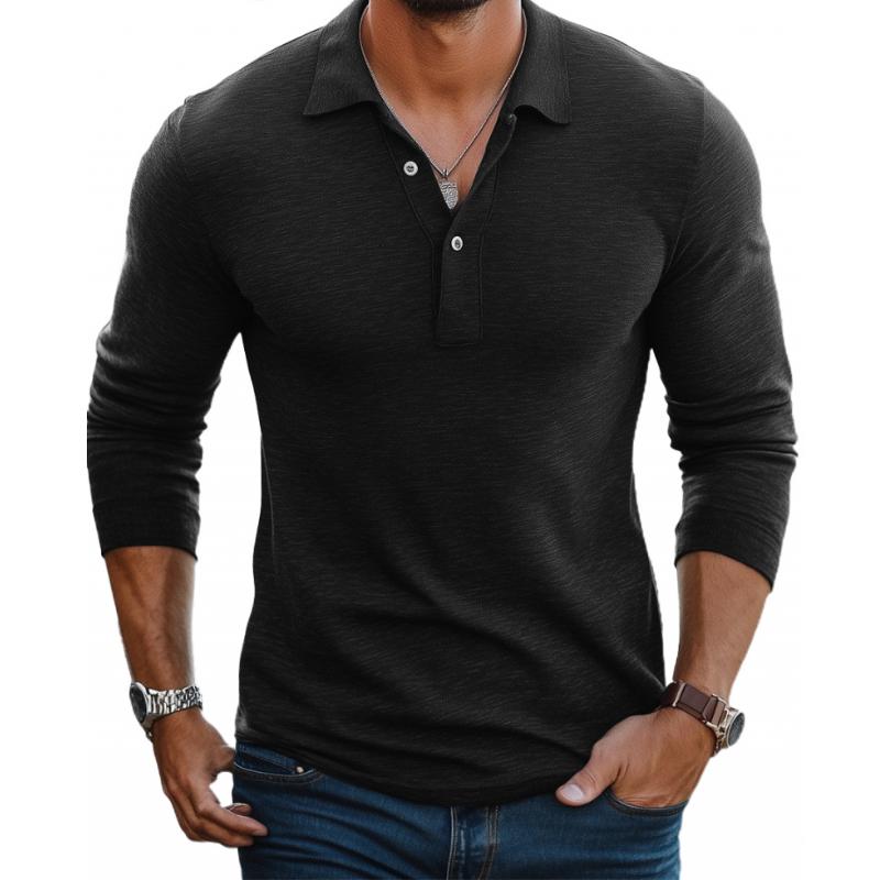 Thaddeus | Men's Classic Long Sleeve Polo